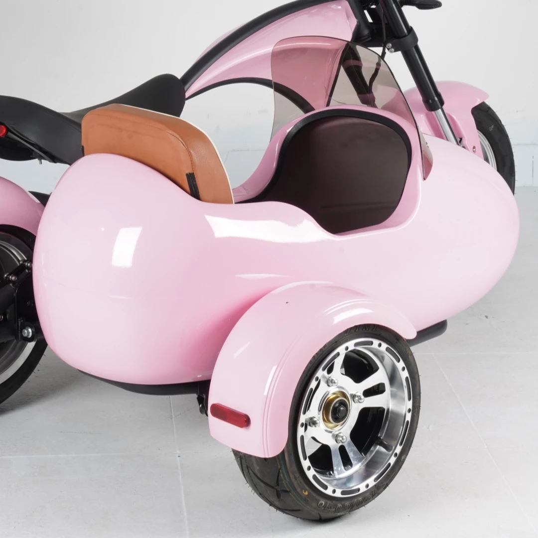 European Warehouse Citycoco Electric Scooter Sidecar with Leather Saddle for Kid Pet Adult