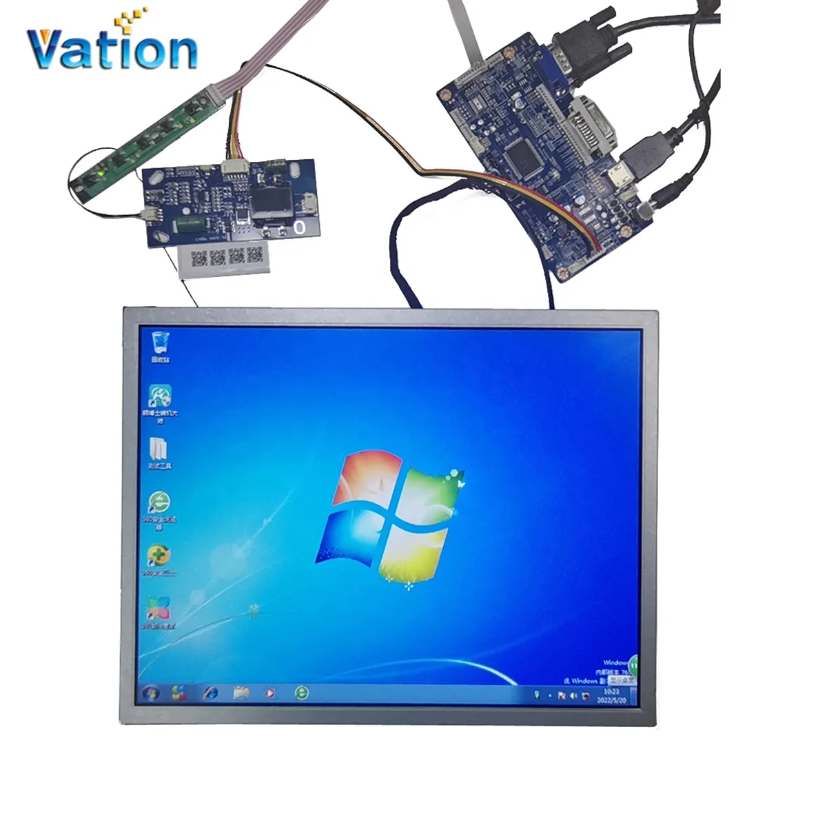 15 inch 1024x768 1000cd/m2 (nits) high brightness LCD outdoor sun-light readable display with light sensor