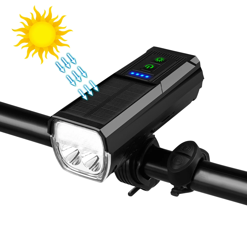 1000 Lumens Horn Light Remote Solar Bicycle Power Bank Bike