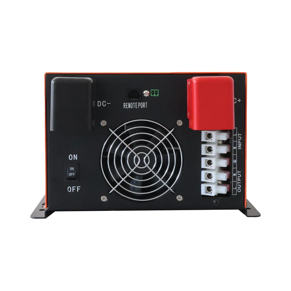 CE ROHS LCD Display dc to ac 24v 48v 230v 6000w low frequency pure sine wave hybrid solar inverter with lithium battery charger