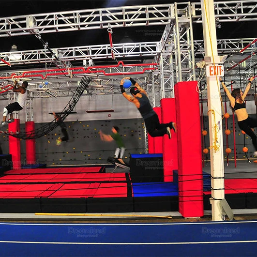 American Ninja Course For Adults Ninja Warrior Training Obstacle  Equipment Trampoline Park Indoor