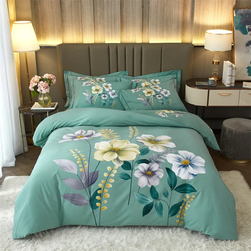 Комплект постельного белья из 4 предметов хлопок под заказ с принтом для дома и школы Королевский размер простыня наволочка