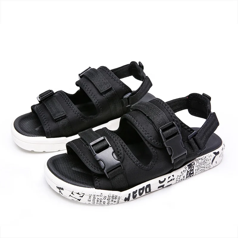 Fashion Hot Summer Cotton Fabric Beach PVC Slipper Sandals For Men