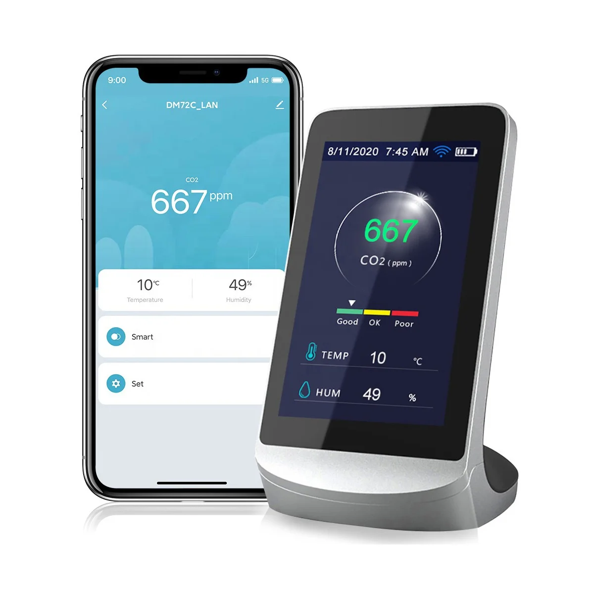 Перезаряжаемый инфракрасный датчик температуры