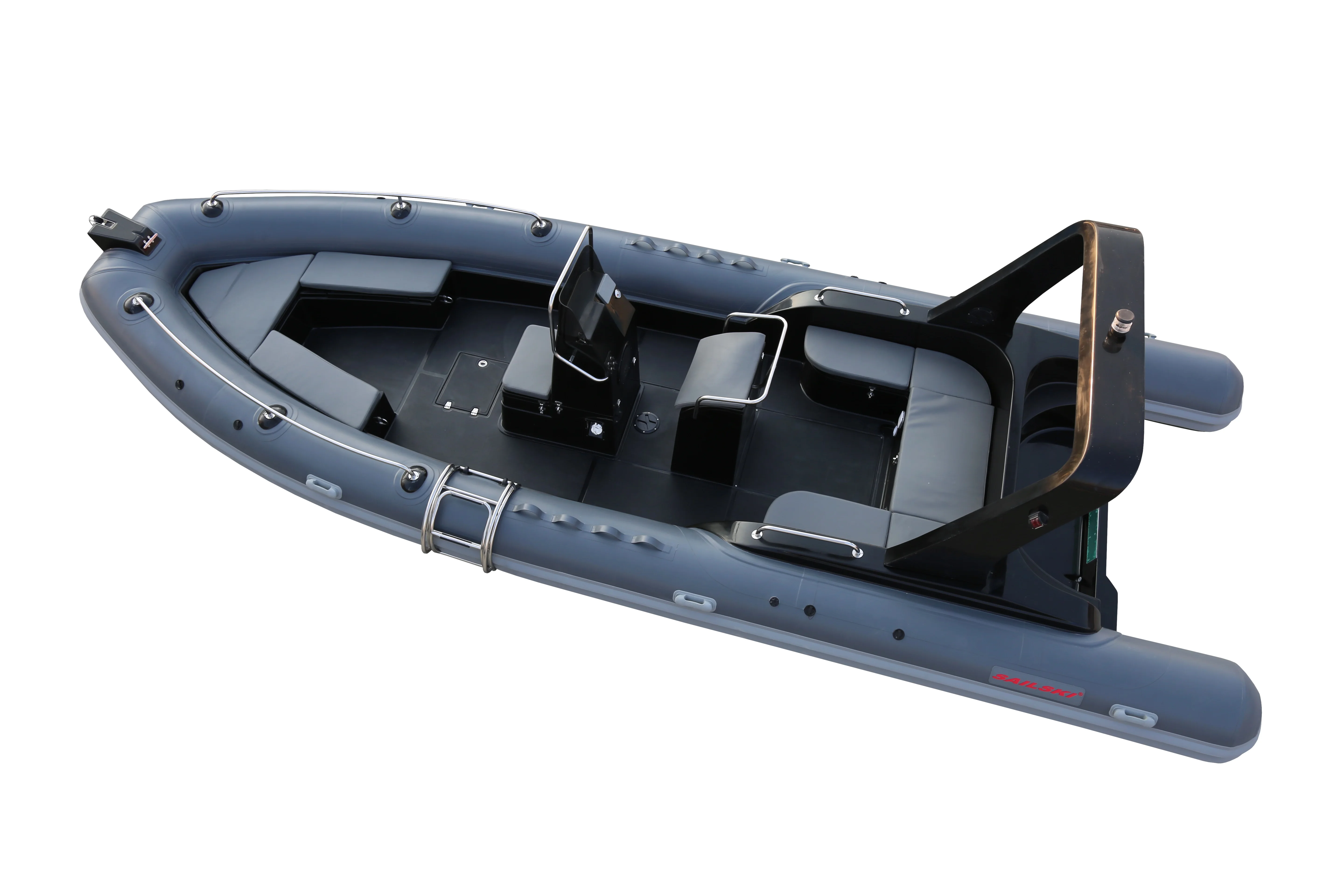 SAILSKI large sport rib boat RIB760 with Hypalon 1.25mm, twin outboard motor