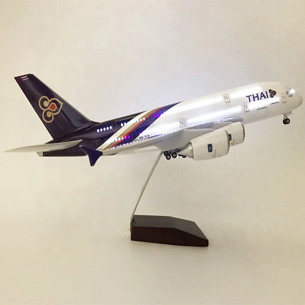 Large Scale Airplane Model Toy A350 Series Airplane for Adults with LED Light Touch or Sound Control