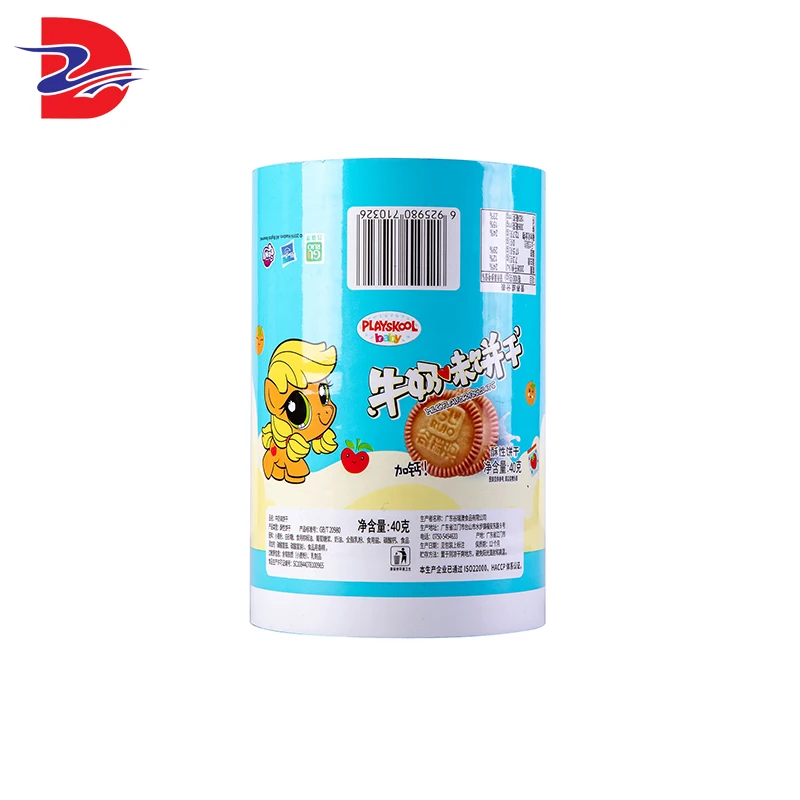 Высококачественная Гибкая печатная полиэтиленовая пленка METPET OPP CPP для пищевых продуктов, упаковка для печенья, пластиковая рулонная пленка