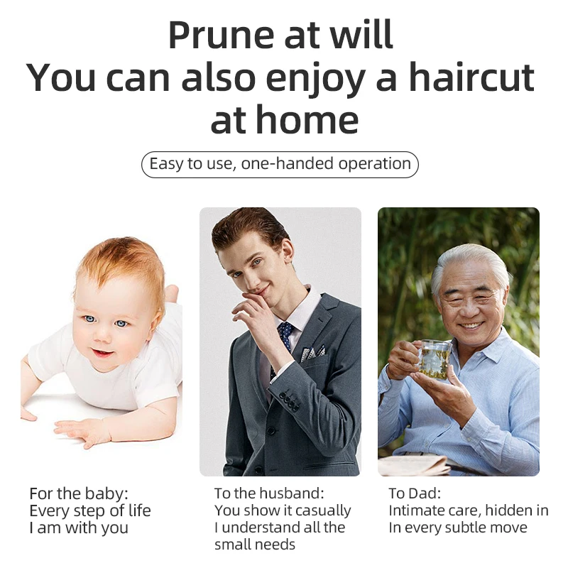 VOAUN V-807 electric hair clippers mens cordless trimmer rechargeable hair clipper oil head hair trimmer