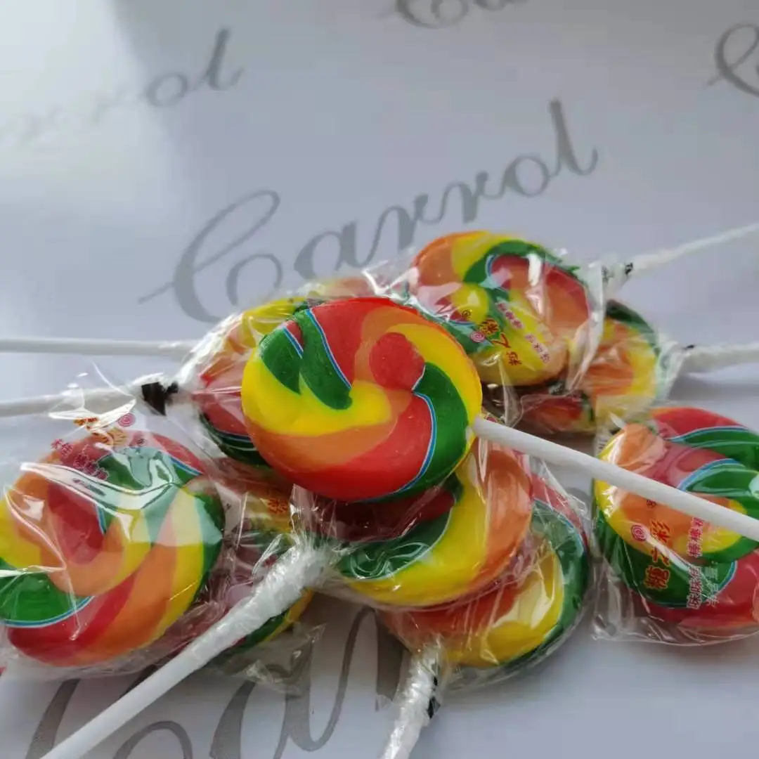 
hot sell rainbow twisty lollipop 