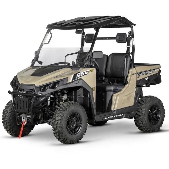 2023 High Performance Cost Off Road UTV 4x4 500CC LINHAI T-BOSS 550 Farm Trailer