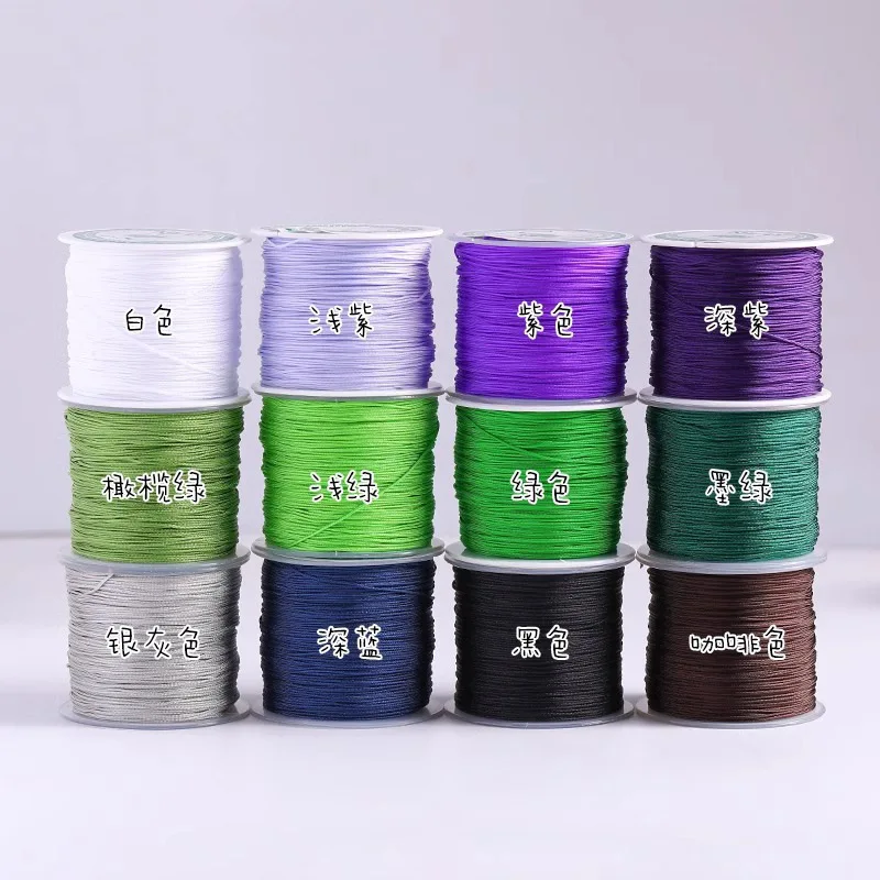 40meters/Roll 0.8mm Beading Cord Braided Nylon String Thread String Cord for Jewelry Making