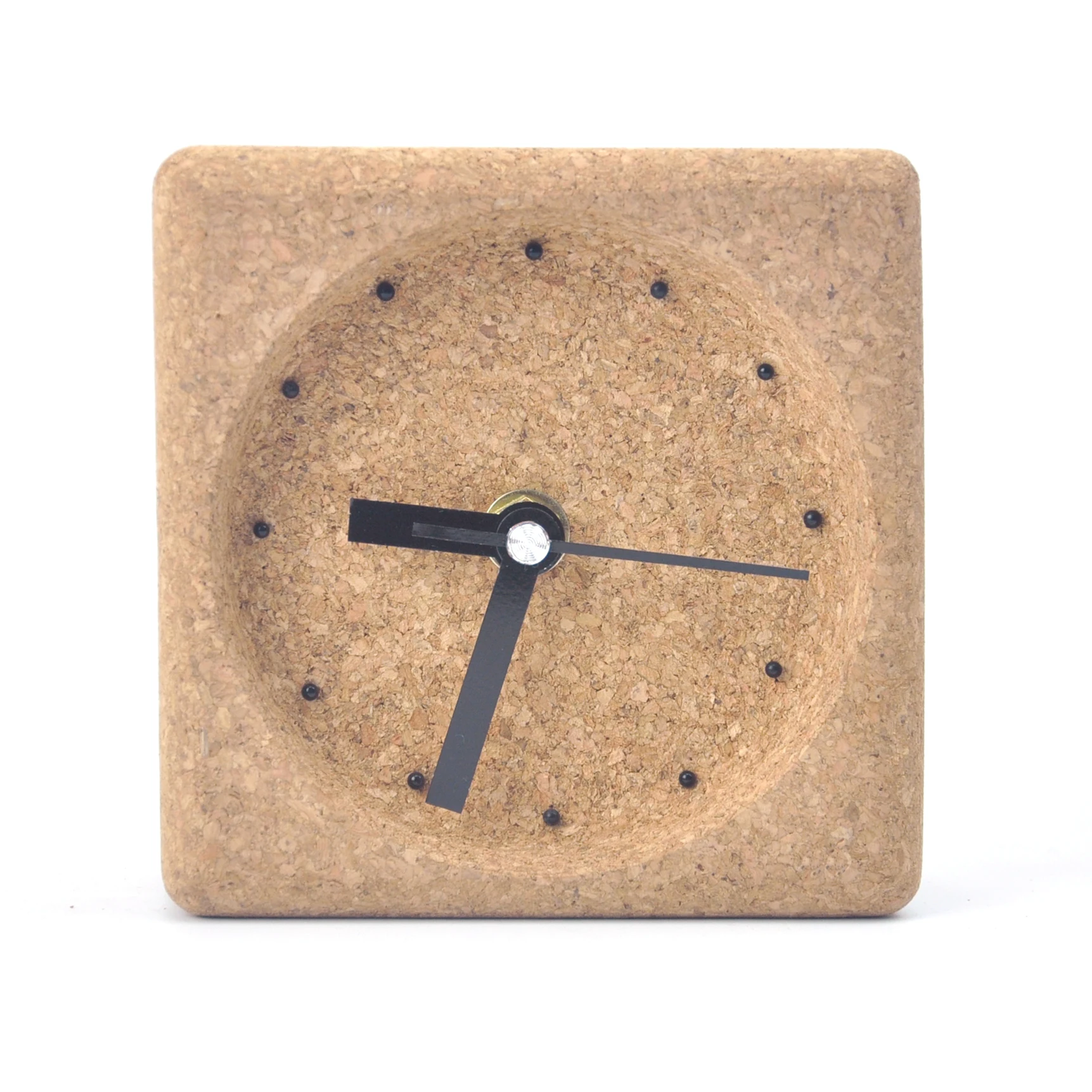 Creative Simple Desktop Kid Alarm Clock Home Decor Square Desk Clock Wooden Table Clock
