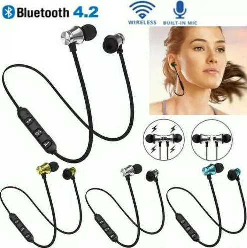 Cheap Blue tooth Earphones Running Sport Headphones Wireless Sweatproof Smart Phone