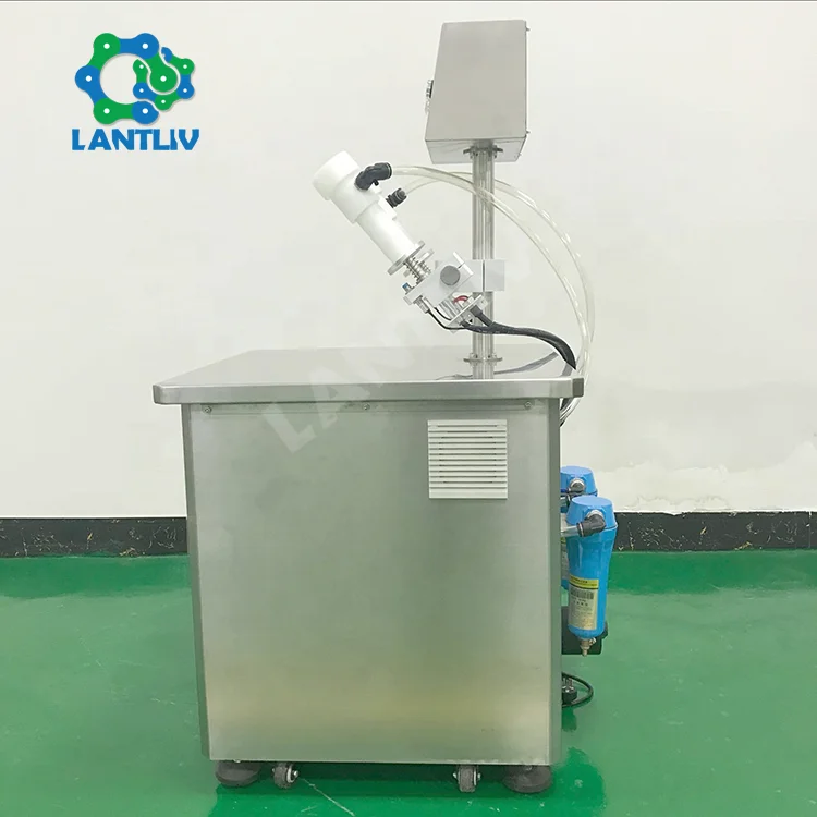 
Semi Auto Plastic Tube Glass Bottle Double Heads Cleaning Machine Plastic Bottle Negative Ion Air Washing Machine For Cosmetics 