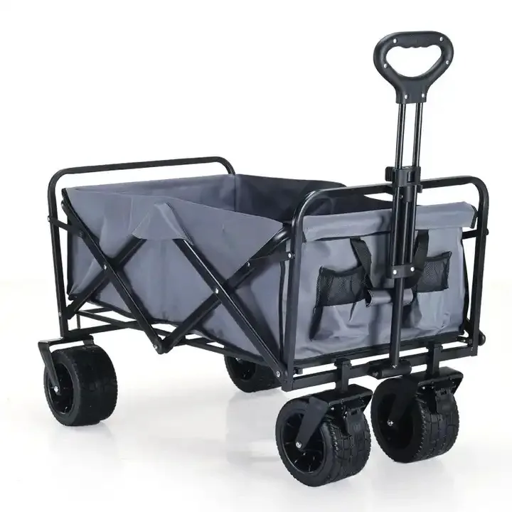 2023 New 140L large capacity Universal Wheels with brakes Foldable climbing camping Spliced folding Camping trolley carts