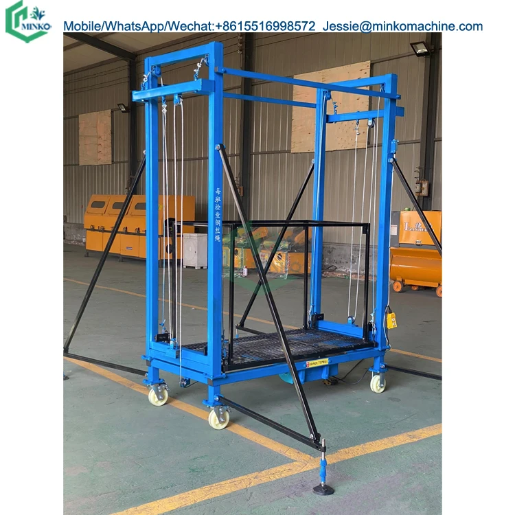 household using electric scaffolding vertical lifting 5m 6m lift platform