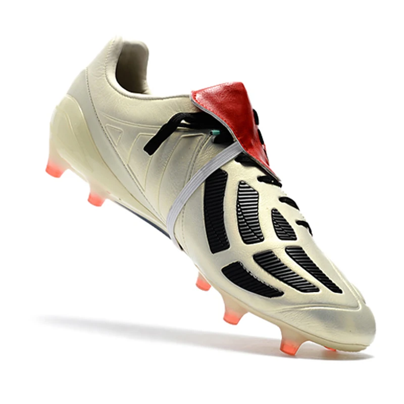 Мужские классические футбольные ботинки в классическом стиле, низкие ботинки на шнуровке, футбольная обувь, футбольная обувь Predator Mania FG-цвета шампанского