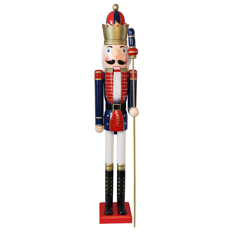 1.8m red body white leg soldier nutcracker large christmas gift home decoration