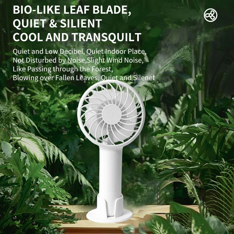 Handheld Fan 1200mah Rechargeable Cooling Fan 3 Gears Air Ventilation Electric Hand Fan Rechargeable