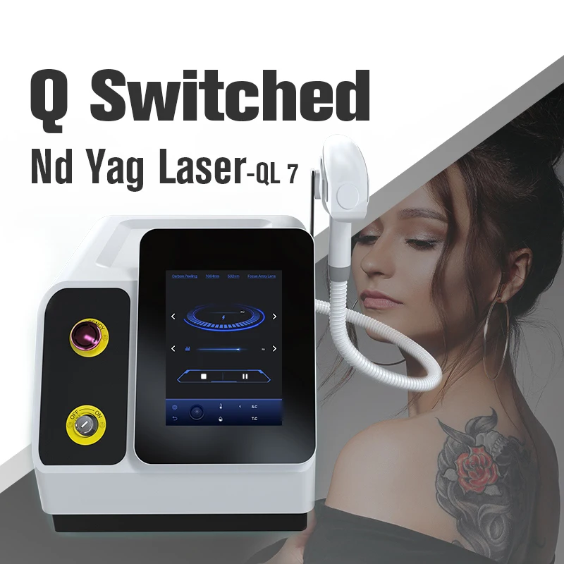 Nubway Cavity Vertical Touch Screen Handpiece Pigment Q Switched Nd Yag Laser
