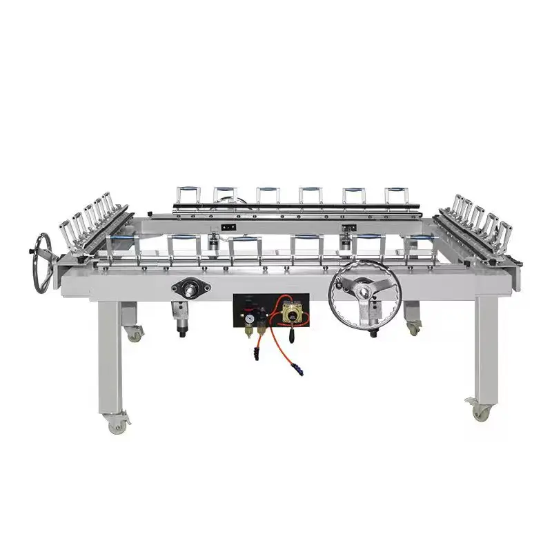 Pneumatic screen tension machine Automatic screen stretching machine for making screen frame Mesh Stretching Machine