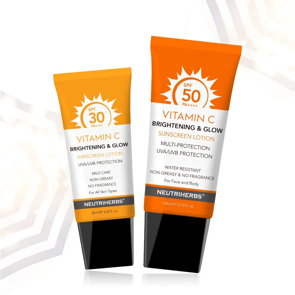 Частная торговая марка борьба с повреждением свободных радикалов spf50 витамин C солнцезащитный крем