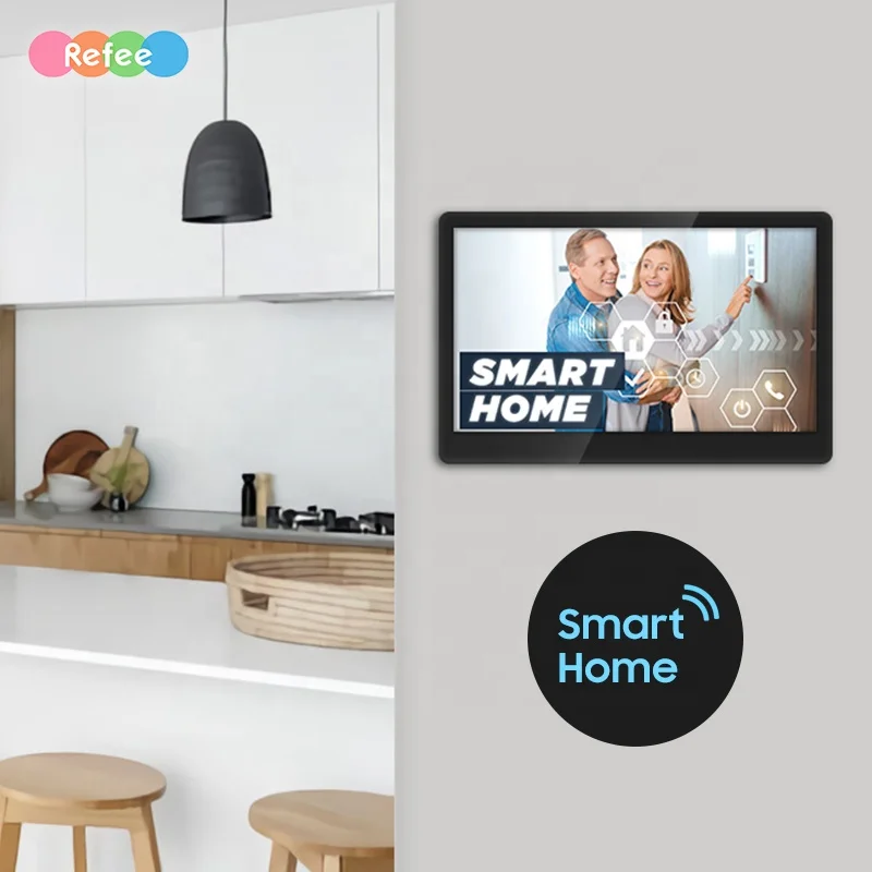 Refee Capacitive 15 Inch Wifi Android Control Interactive Monitor Smart Home Console Touch Lcd Screen Display