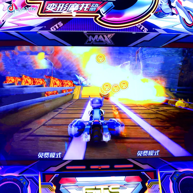 coin operated 3 players motorcycle kids video game machine racing simulator motion moto arcade machine