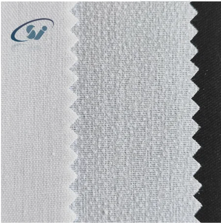Sanjin 100% Polyester W5850 White Soft A Woven Interlining Polyester Fabric Interlining