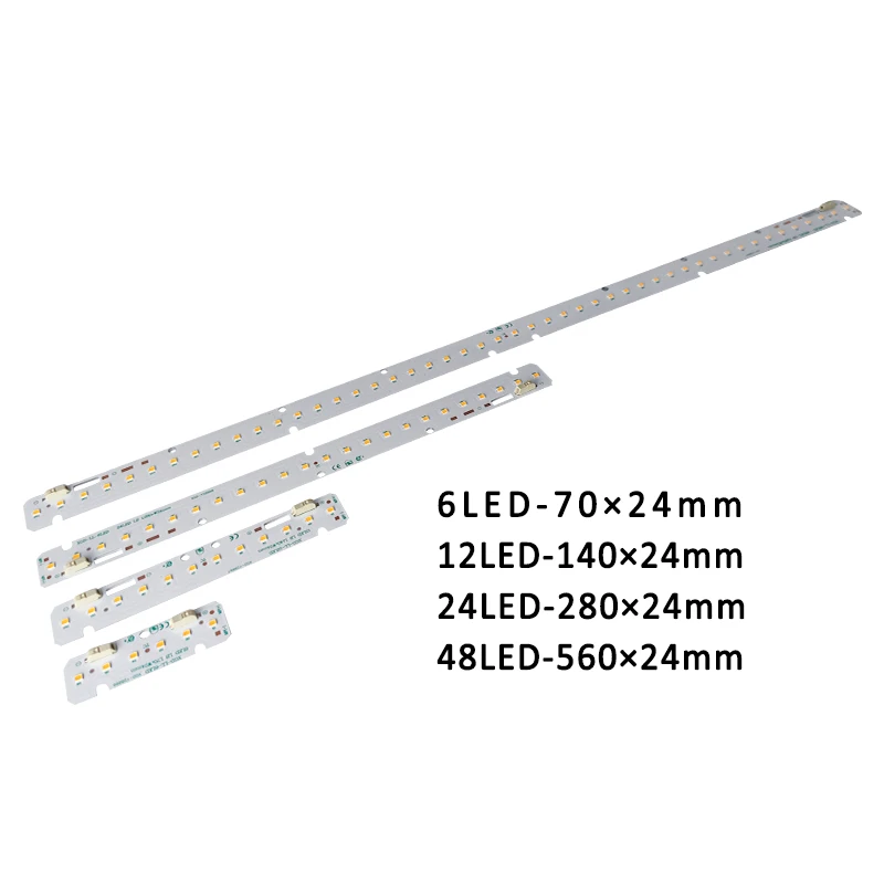 Стандарт Zhaga 70*24 мм Линейный SMD 2835 Светодиодный модуль DC 24 В 36 полосовой 5 Вт PCBA для линейной осветительной панели SKD комплекты