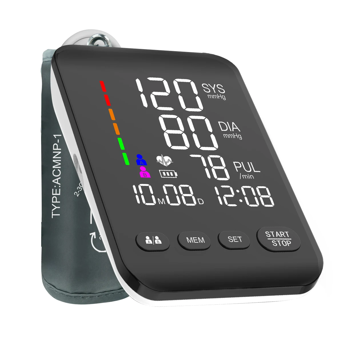 BP Machine Digital Blood Pressure Monitors Electric Portable Sphygmomanometer Smart Upper Arm Blood Pressure Machine