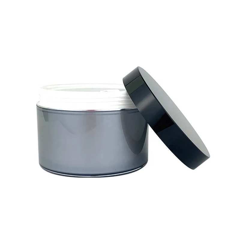 wholesale skin care packaging body cream jar 200ml 300ml body butter containers scrub cosmetic double wall 500ml cream jar