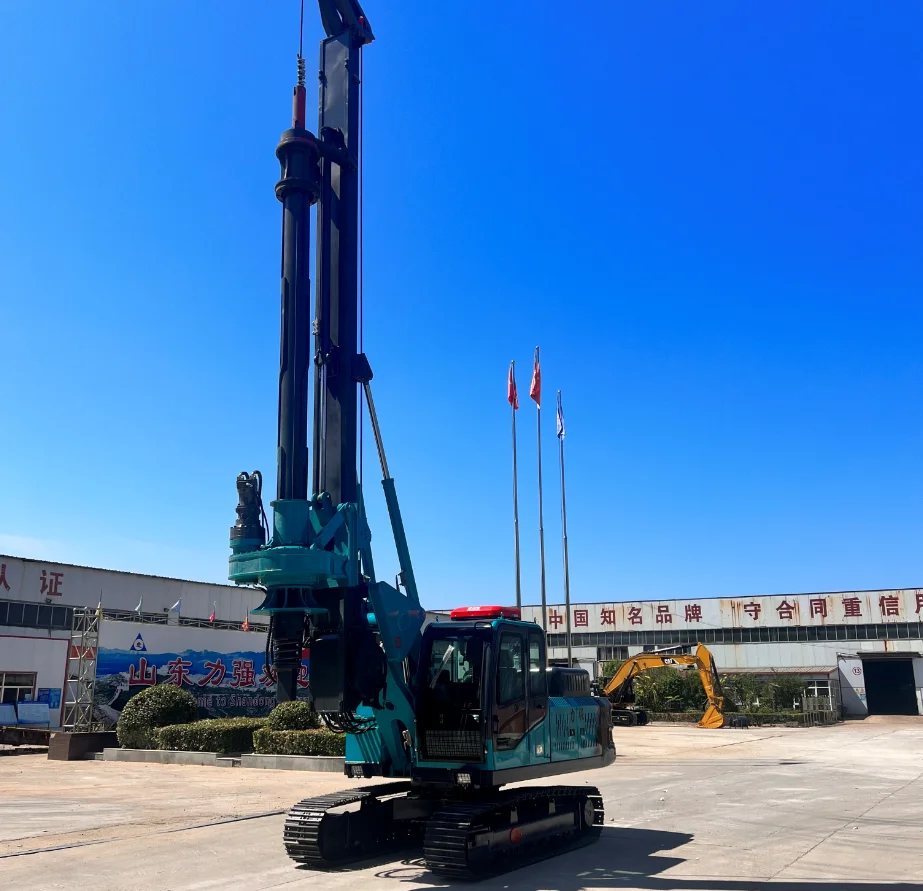 SDLQ Crawler machine lock rod rotary drilling rig LQR60-15M Helical Ground Pile Hydraulic Pole Driver Sheet Pileto Machine