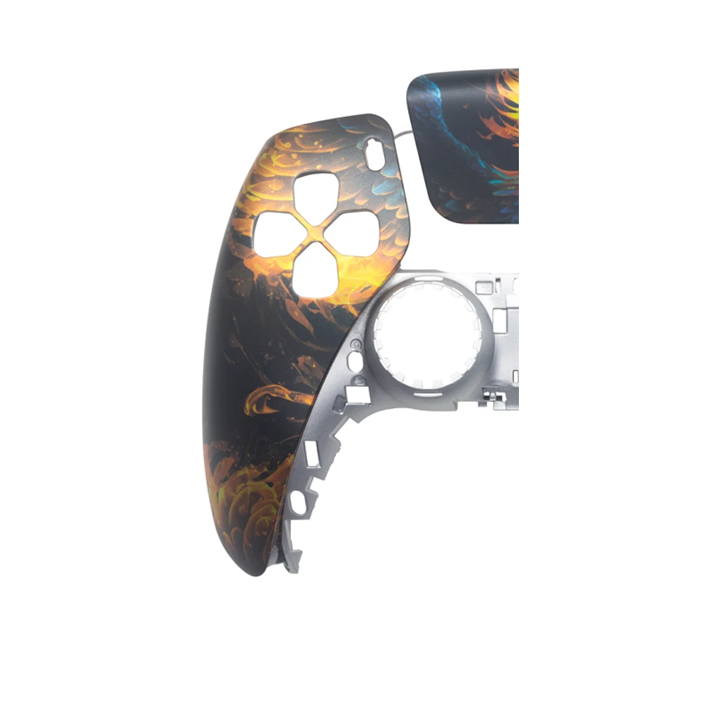 Hydro Dipping Custom Controller Front Shell Faceplate Case Designed Touchpad Replacement for PS5