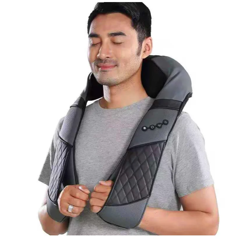 Amazon распродажа Электрический Глубокий шиацу разминающий для облегчения боли сжигание жира обогреватель плеч шеи массажная подушка