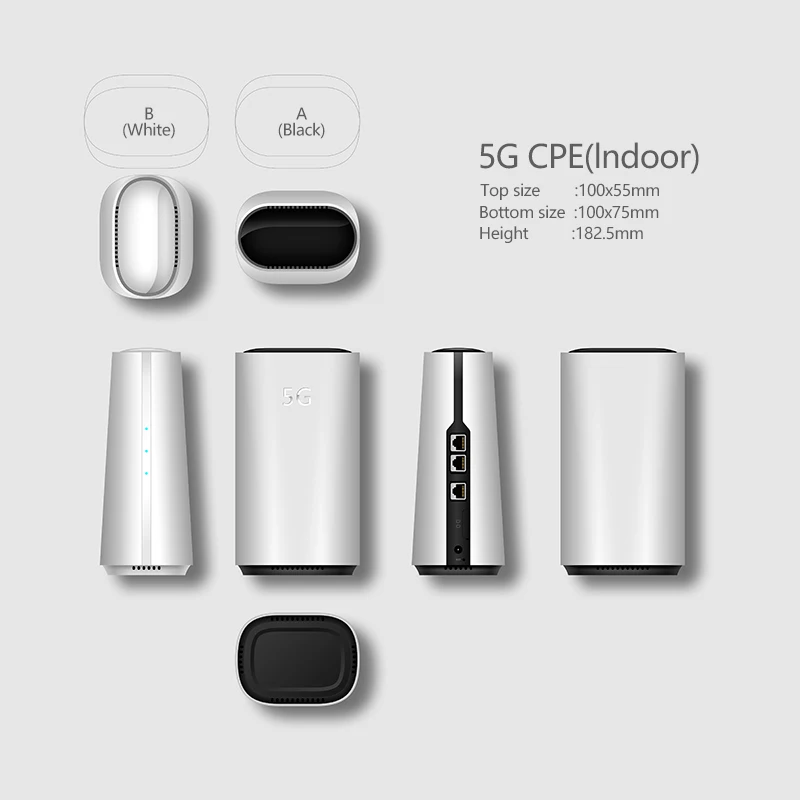 NSA&SA 5G NR CPE Mobile Router gateway Indoor supported 5G LTE HSPA WCDMA network 11ac Wi-Fi