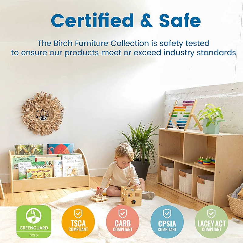 Tree Shape Fun Bookshelf Montessori Nursery Furniture Preschool Furniture Suppliers Daycare Equipment Daycare Bookcase