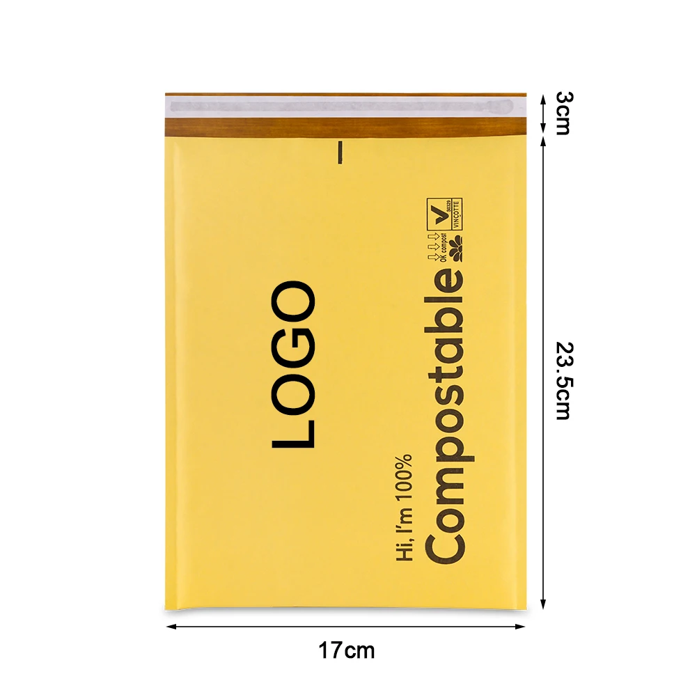 Compostable Biodegradable Craft Paper Bubble Mailer