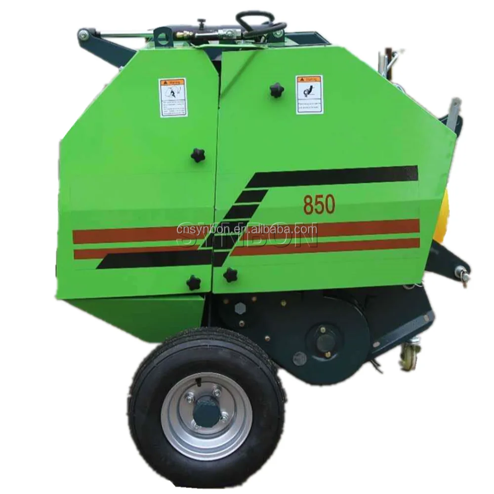 SYNBON Agriculture Machinery Tractor Three-Point Suspension Rear Mini Round Baler Hay  Straw Bundle