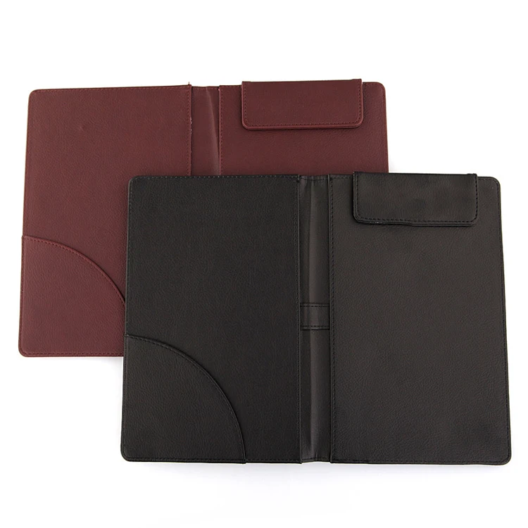 Индивидуальный Логотип Ресторан Держатель чеков PU кожаный меню доски гость проверить папку Билл Примечание рукописного ввода держатель