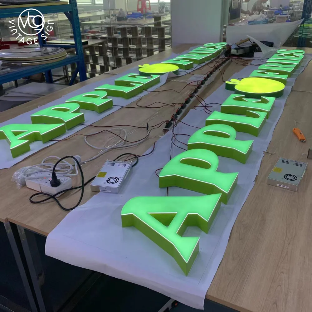 Factory Direct Epaper Lit Channel Letter Sign Front Light Led Letters With Good Quality