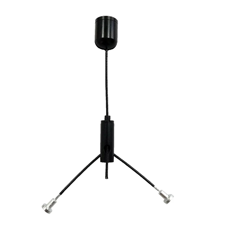 New fast delivery adjustable led lights hanging wire hanging system with safety clasp