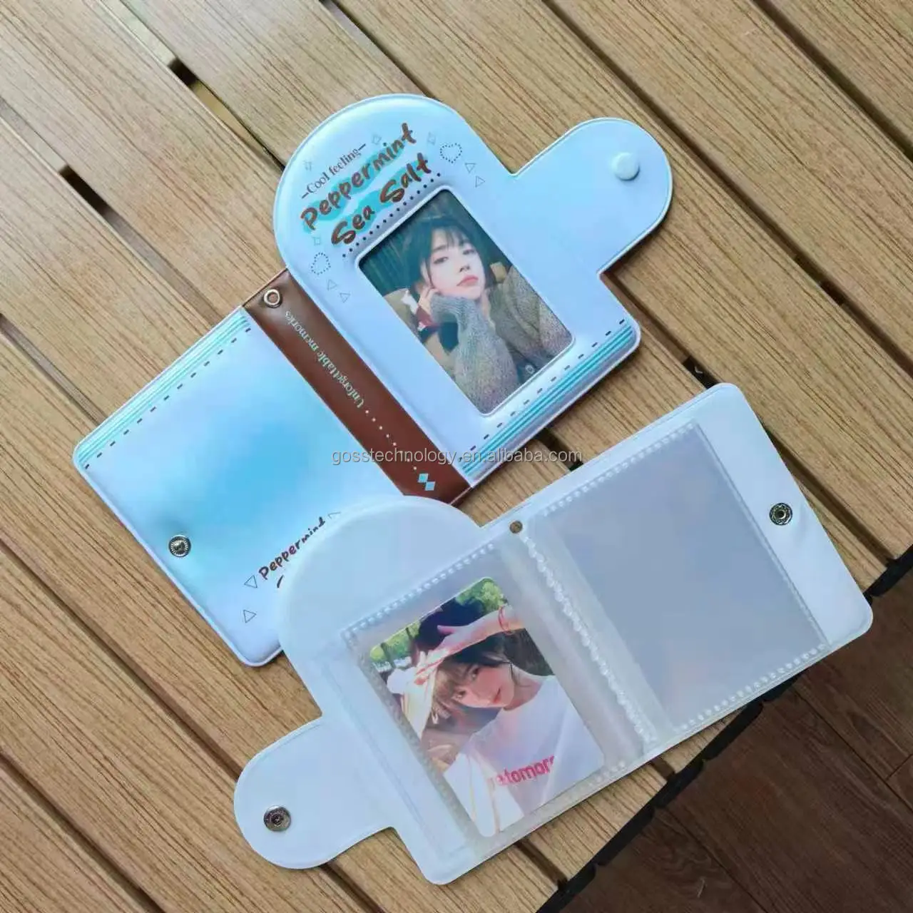 Goss Kpop Photocard Holder Custom PC Cardhollder PVC Glitter Holographic Card Sleeve for Idol Card/3 inch Photo for Kpop album