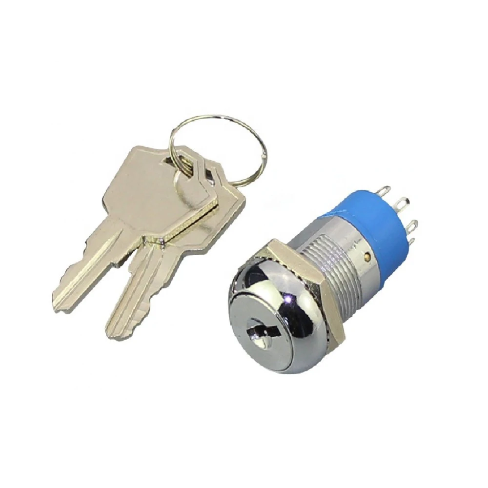  Keyswitch 19 мм (ВКЛ) Электрический замок с ключом 3-х позиционный