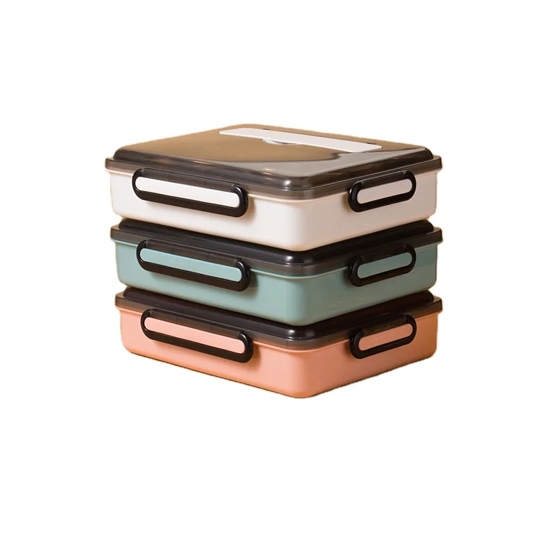 304 Stainless Steel microwavable 3/4/5 compartment Insulated Bento Lunch Box for Student