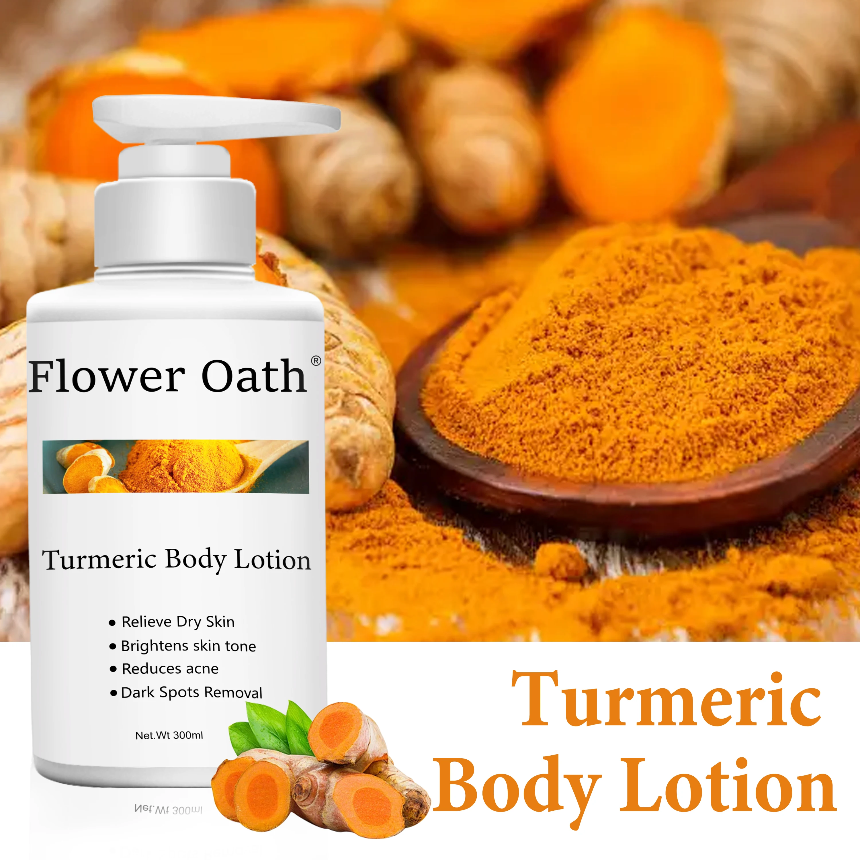 Fatazen Private Label Vitamin C Turmeric Cream For Butter Whitening Moisturizer Natural Formula Anti Aging Body Radiance Cream