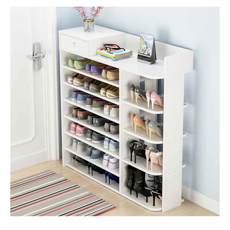 Multi-layer Storage Shelves Cabinet wood modern shoe rack living room organizer storage cabinet