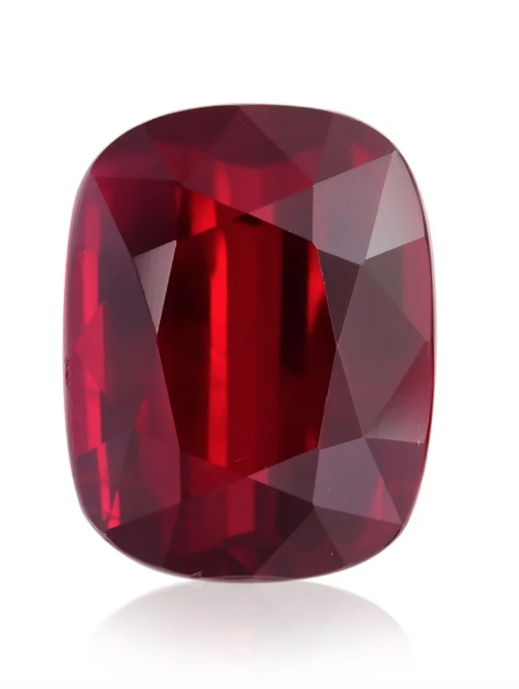 
6.00Carat Pigeon Blood Red MOZAMBIQUE Ruby Cushion Shape GRS Certified Loose Gemstone Ruby Stone By Real Gems Free Ship Precious 