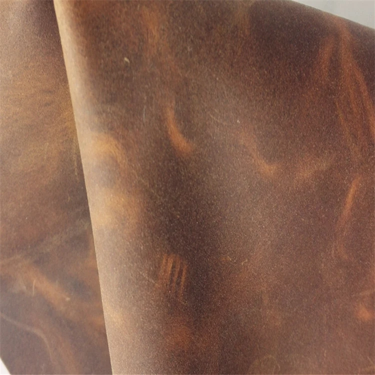 GOTAN 100% Cowhide Naturally Cowskin Crazy Horse Leather Genuine Leather for Bag Shoes