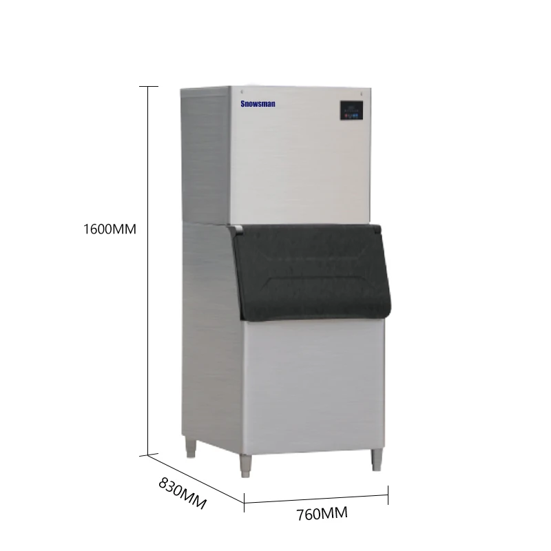 Mtoquina de hielo Коммерческая наружная de dia de enfriamiento de ventilador porttotil de 750 кг